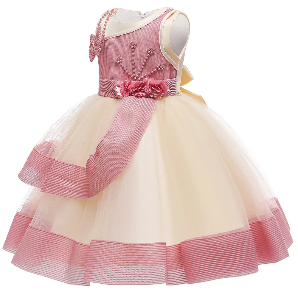 6M-10 Years Kids Dress for Girls Wedding Lace Girl Elegant Princess Party Pageant Formal Gown For Teen Children | Детская одежда и