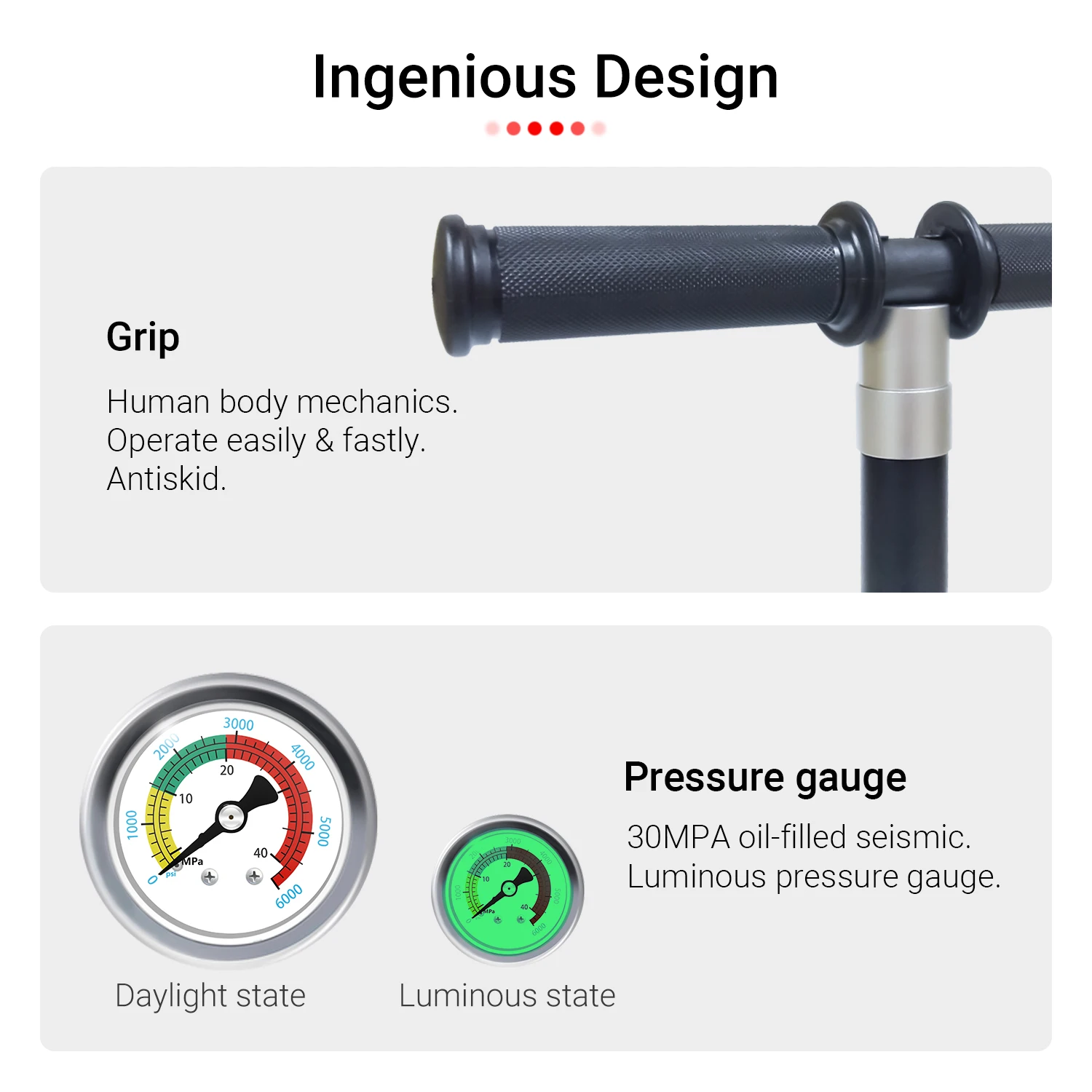 ChikaDiv аксессуары для подводного плавания 300 бар 3-ступенчатый ручной насос PCP