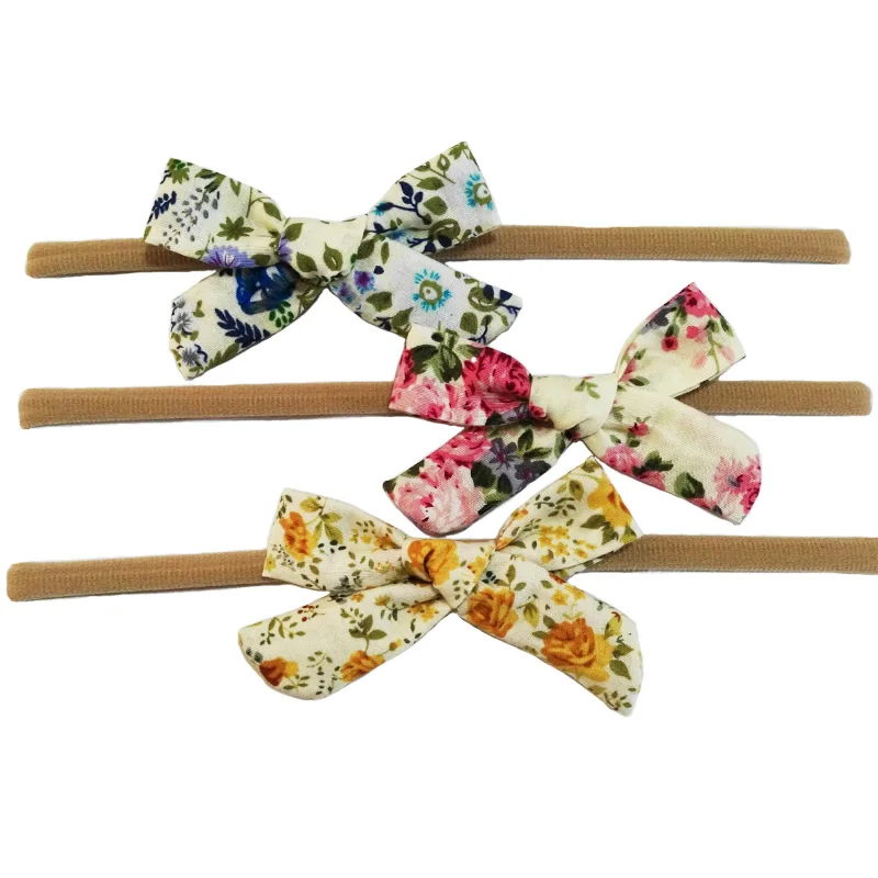 Тканевая повязка на голову с бантом для девочек аксессуары волос детский