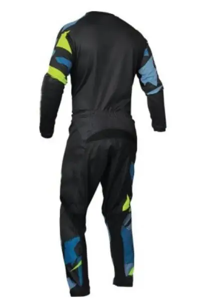 Новинка мотоциклетная футболка и брюки карман на молнии комплект для ATV MTB MX