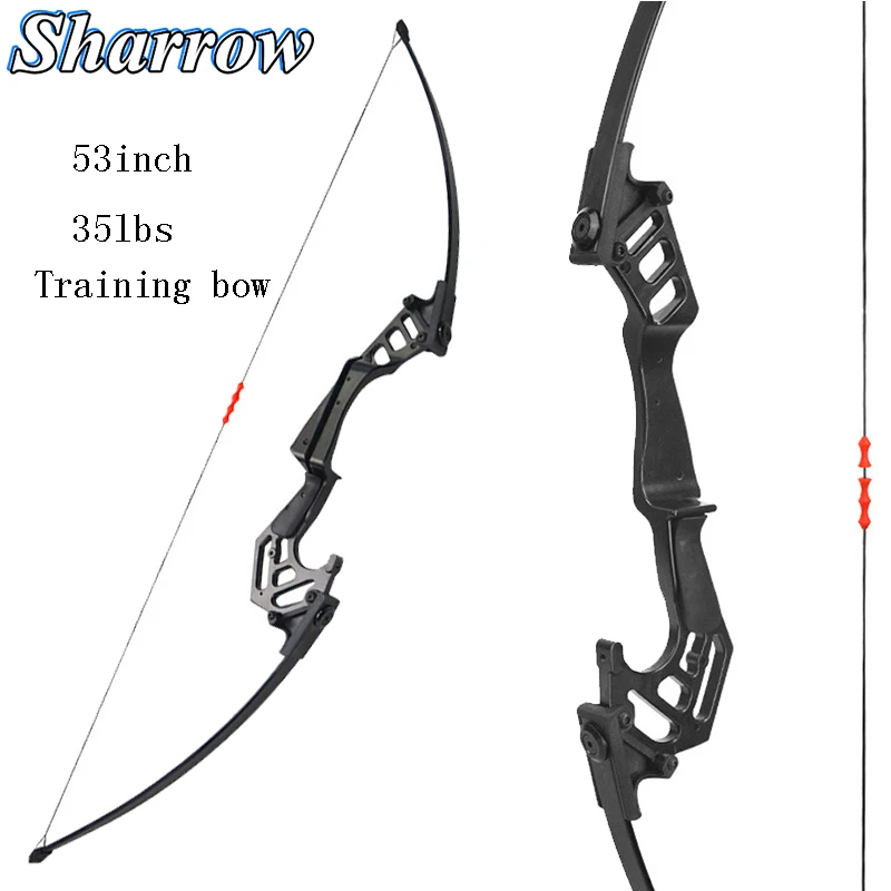 

53inch 35lbs Shooting Practice Archery Competition Straight pull bow Recurve Takedown Bow for field Sports Slingshot Hunting