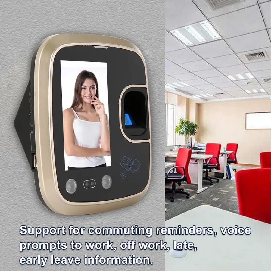 4 3 дюймов TFT TCP/IP 125 кГц RFID распознавание отпечатка лица карты посещаемости машины