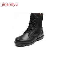safety shoes men steel toe boots work mens shoes genuine leather black working shoes man comfy military shoes men army boots