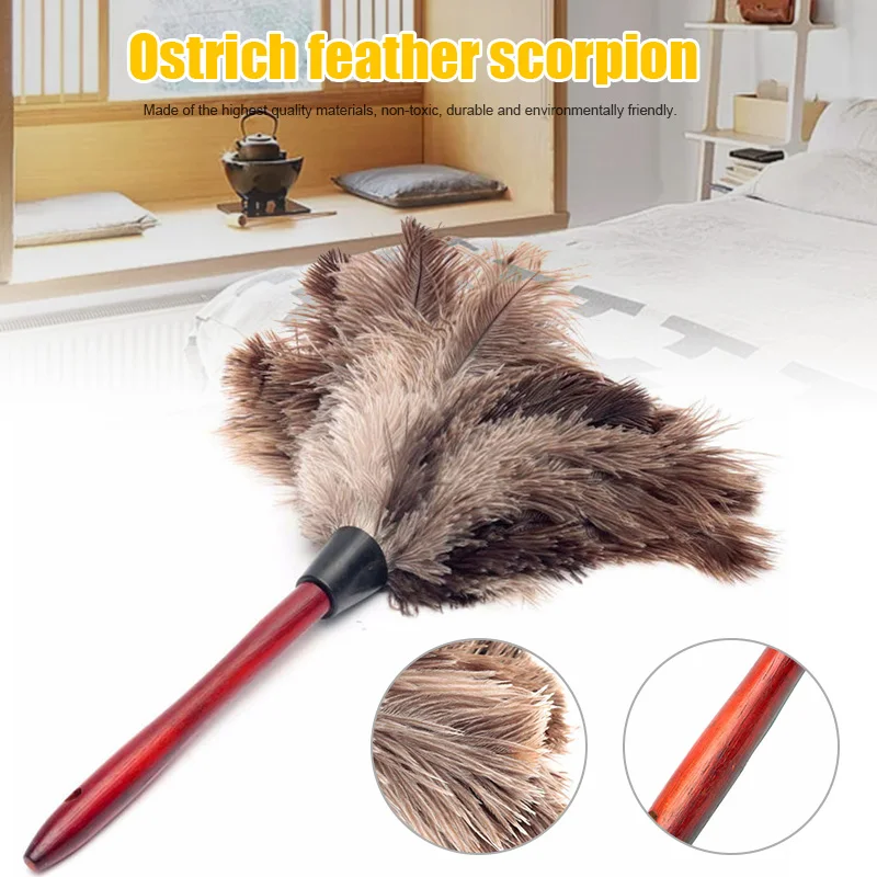 

Anti-static Duster Feather Brush Dust Cleaning Tool with Wooden Handle HFing