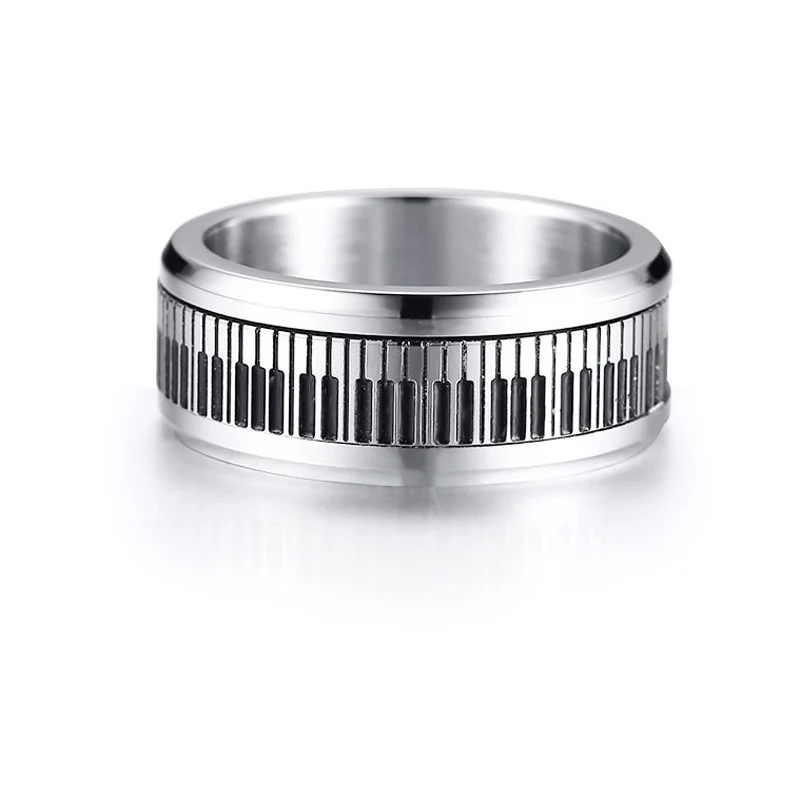 8 мм крутая нержавеющая сталь вращающееся мужское кольцо прядильная цепь