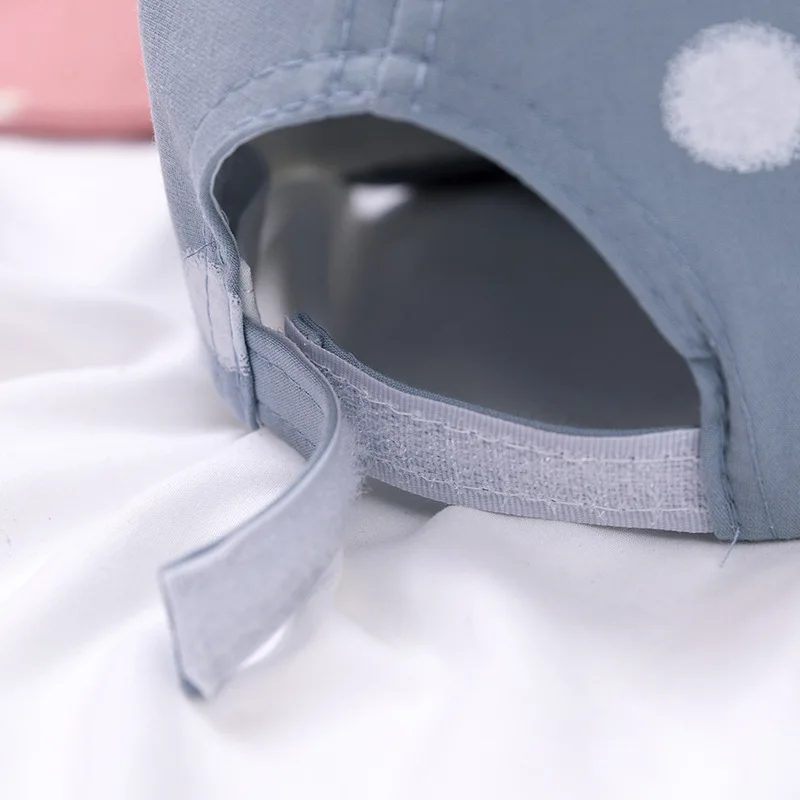 Lovely Baby Boy Girl Hat With Ears Cartoon Dot Toddler Cap Summer Autumn Soft Cotton Infant Baseball Sun Visor Hats | Детская одежда и