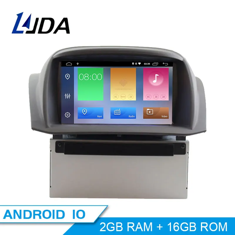 Автомобильный DVD плеер JDASTON Android 10 для Ford Fiesta 2008 2009 2010 2011 2012 2013 2014 2015 мультимедиа GPS