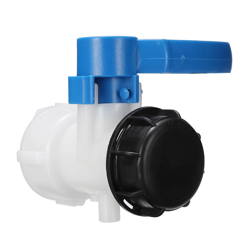 

Plastic Drain Valve Rainwater Tank Adapter DN40 (62 mm) / DN50 (75 mm) to 2 Inch IBC Containers Shut-Off Valve