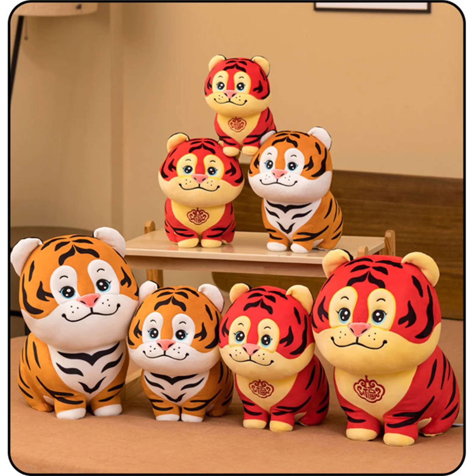 

Pudcoco 23CM Cartoon Tiger Plush Toys Stuffed Animal Plush Doll Birthday New Year Gift