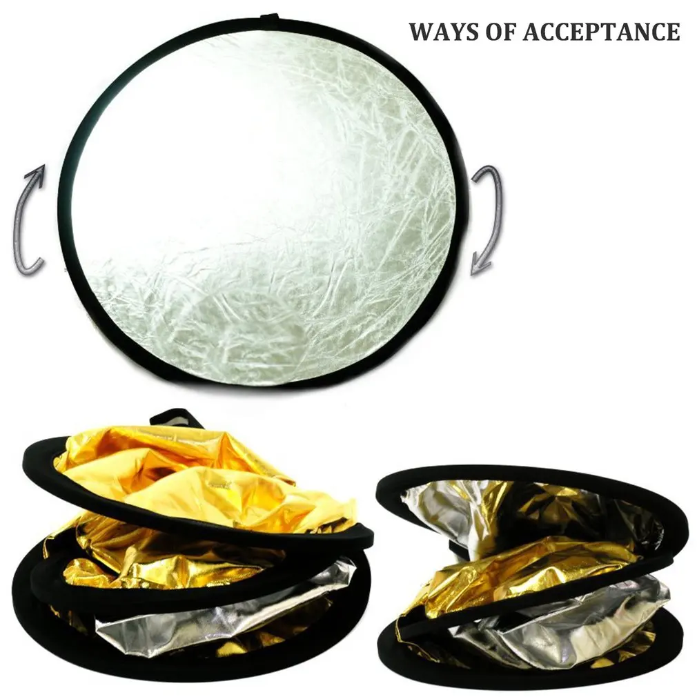 

60cm Portable Collapsible Round Camera Lighting equipment Photo Disc Reflector Diffuser Kit Carrying Case Photography Dropship