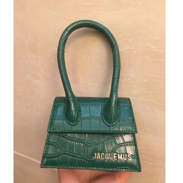green Jacquemus, женская сумка, известный бренд, женские роскошные сумки, для женщин, сумки через плечо для женщин,, сумки-мессенджеры, маленькая сумка-тоут - Цвет: green