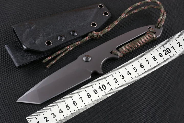 

Straight knife fixed knife outdoor camping hunting fighting knife survival camping knife EDC utility hiking tool self-defense