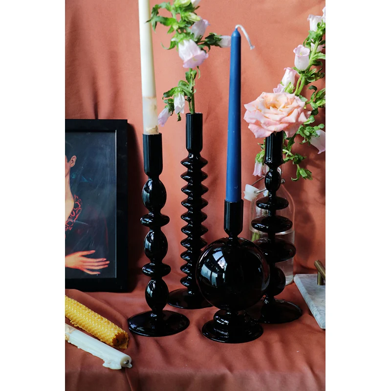 Стеклянная ваза свадебный подсвечник для цветов декоративная центральный