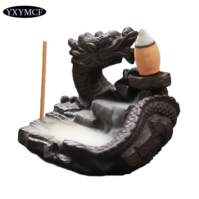 Фоновая ароматическая горелка Дракон сандаловое дерево Конус ладан курильница