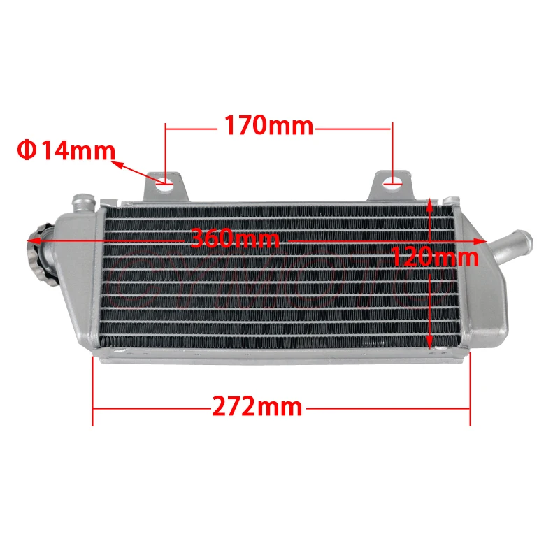 Для KTM SX SXF XC-F XC XC-W 125 150 250 300 350 450 500 2017 2018 мотоциклетный алюминиевый радиатор