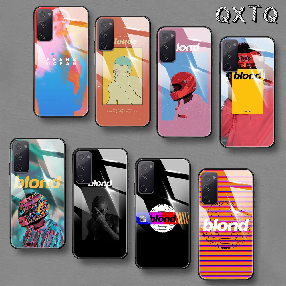 

Franks-Blond-Ocean Rapper Tempered Glass Phone Case For Samsung Galaxy Note S 8 9 10 20 21 E Plus Ultra M 31 51 FE Cover Cell