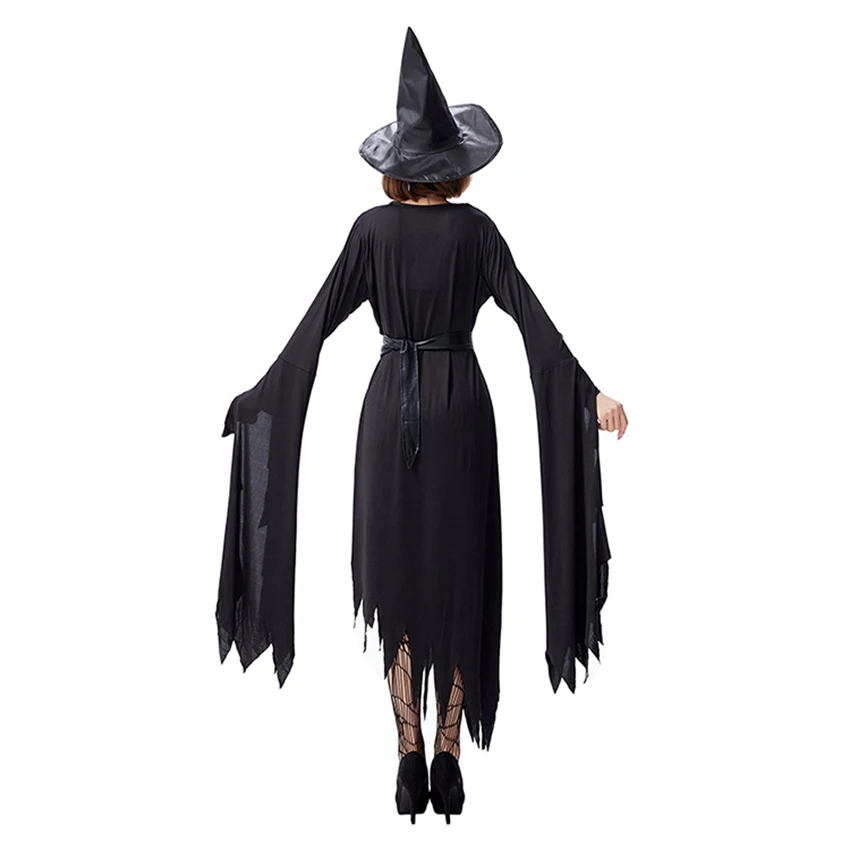

Black Witch Fancy Dress Up Party Dress Carnival Performance Clothing Halloween Costume Halloween Costume Female Adult Cosplay