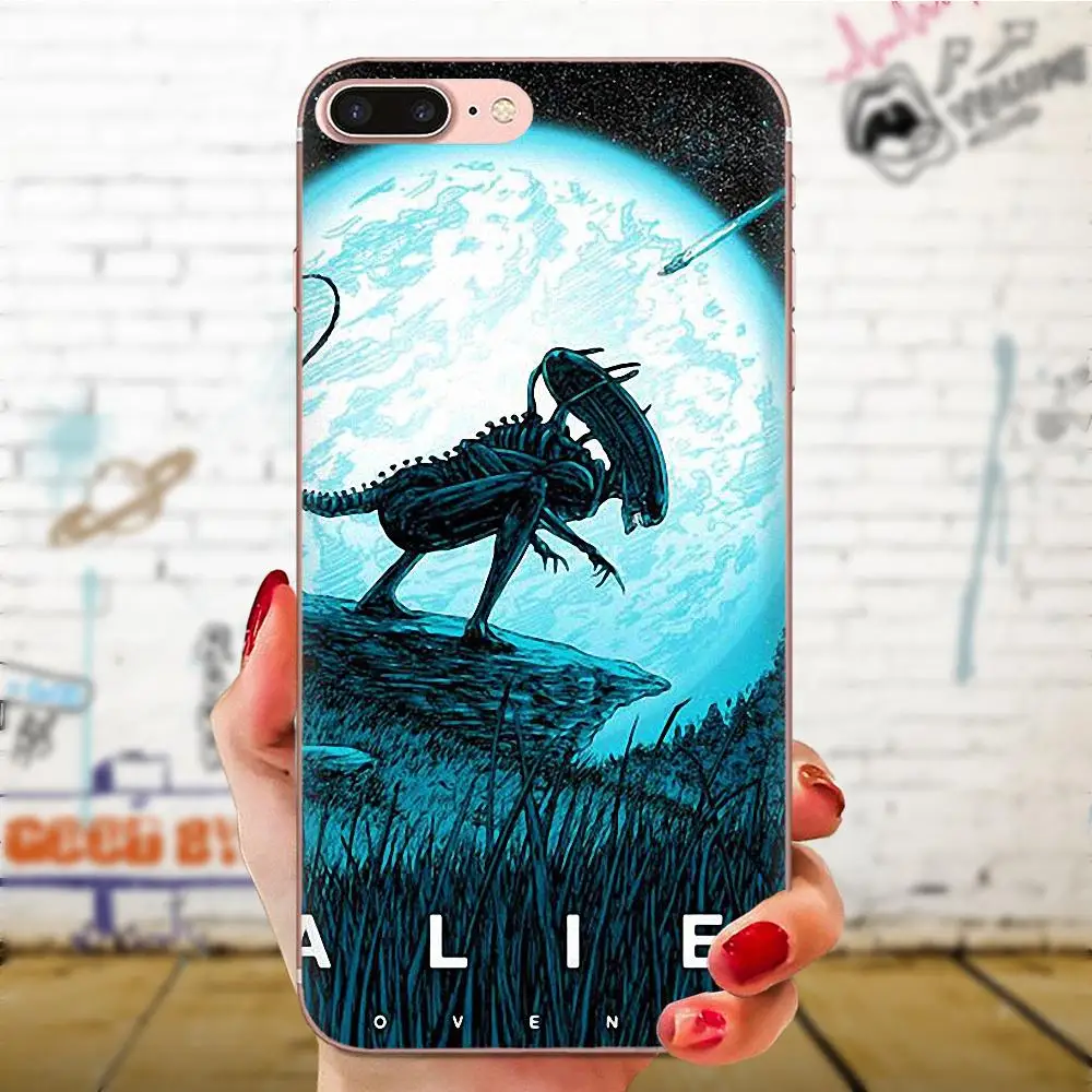 Xenomorph инопланетянин Хищник ТПУ с узором розового цвета для Huawei Honor 4C 5A 5C 5X6 6A 6X7 7A 7C