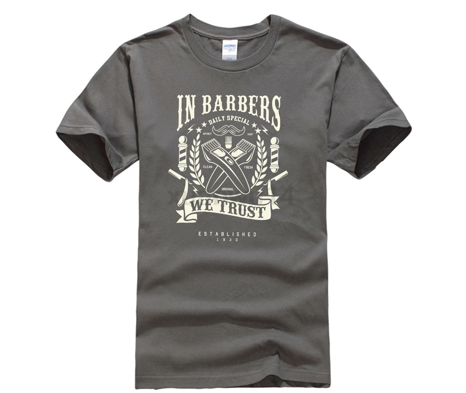 Горячие предложения 2019 Мужская футболка Модный летний Стиль борода череп фризер