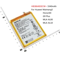 hb386483ecw hb496791ebc battery for huawei maimang5 honor6x g9 plus mate1 mt1 u06 mate2 mla al00 mla al10 mt2 l05 batteries