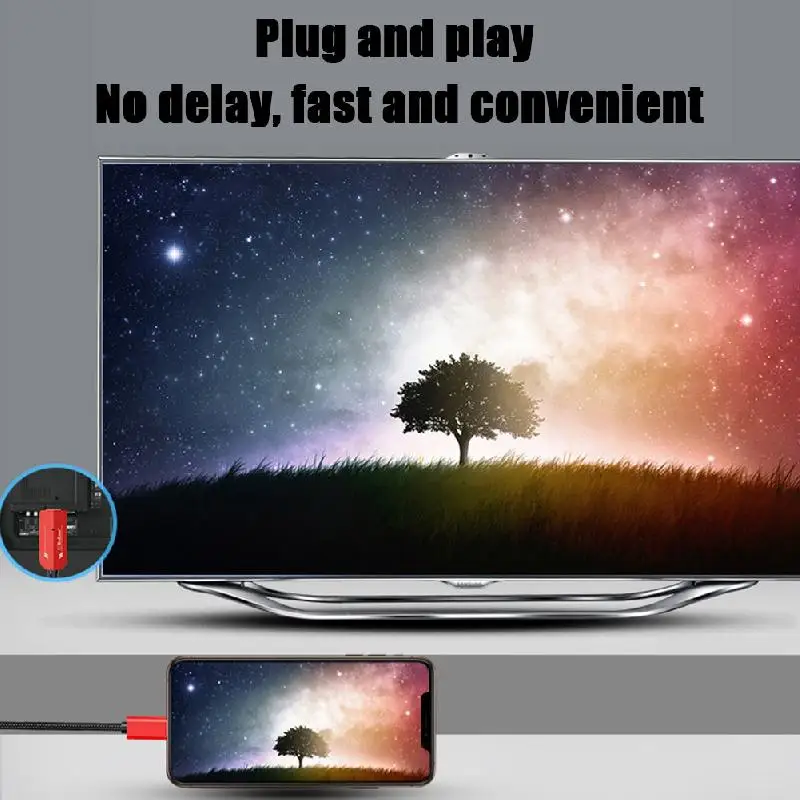 8-контактный кабель HDMI HDTV TV цифровой av-адаптер 2 м USB 1080P смарт-конвертер для Apple IPhone