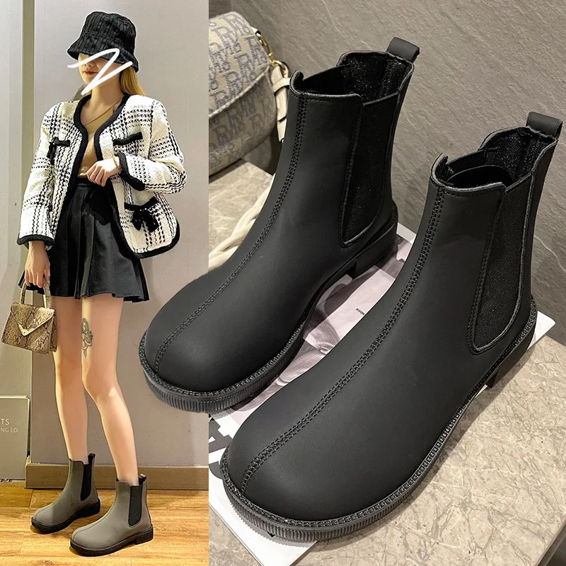 

Женские винтажные рыцарские ботинки осень-зима в британском стиле на толстой подошве теплая универсальная обувь женские ботинки-мартинсы ...