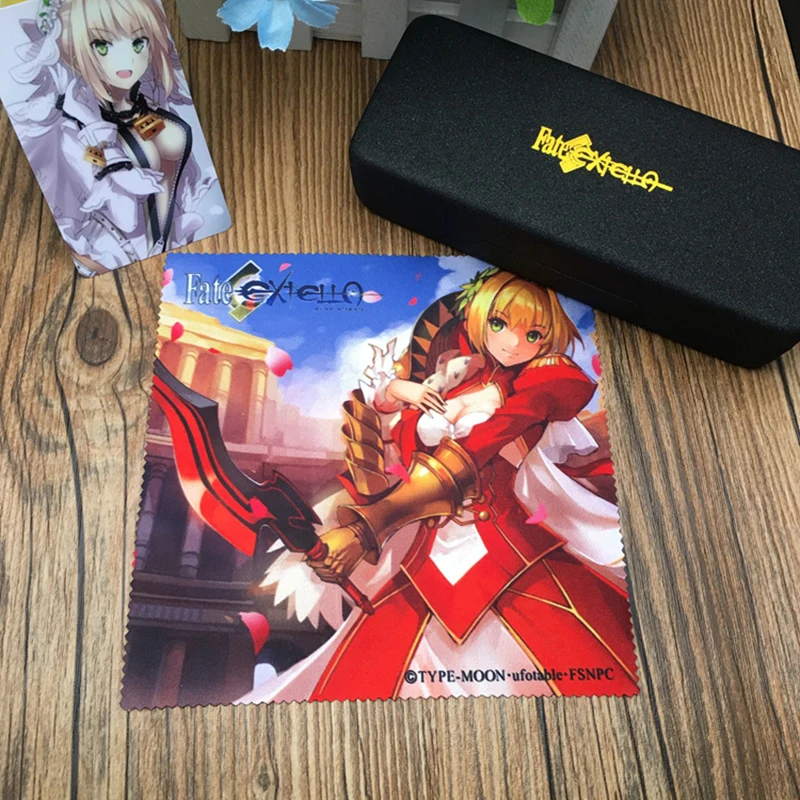 

Чехол для очков с героями аниме Fate/EXTELLA Game Nero, мультяшный Чехол-Карандаш s Tamamo no Mae Glasses Box, Чехол для очков, тканевый реквизит