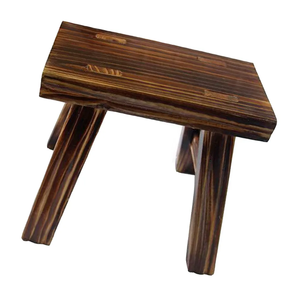 

1Pc Household Stool Children Stool Kindergarten Stool Wooden Furniture (Coffee)