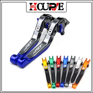 For BMW R Nine T R nineT RninT RNINET 2014-2016 Motorcycle Accessories Folding Extendable Brake Clutch Levers LOGO nineT