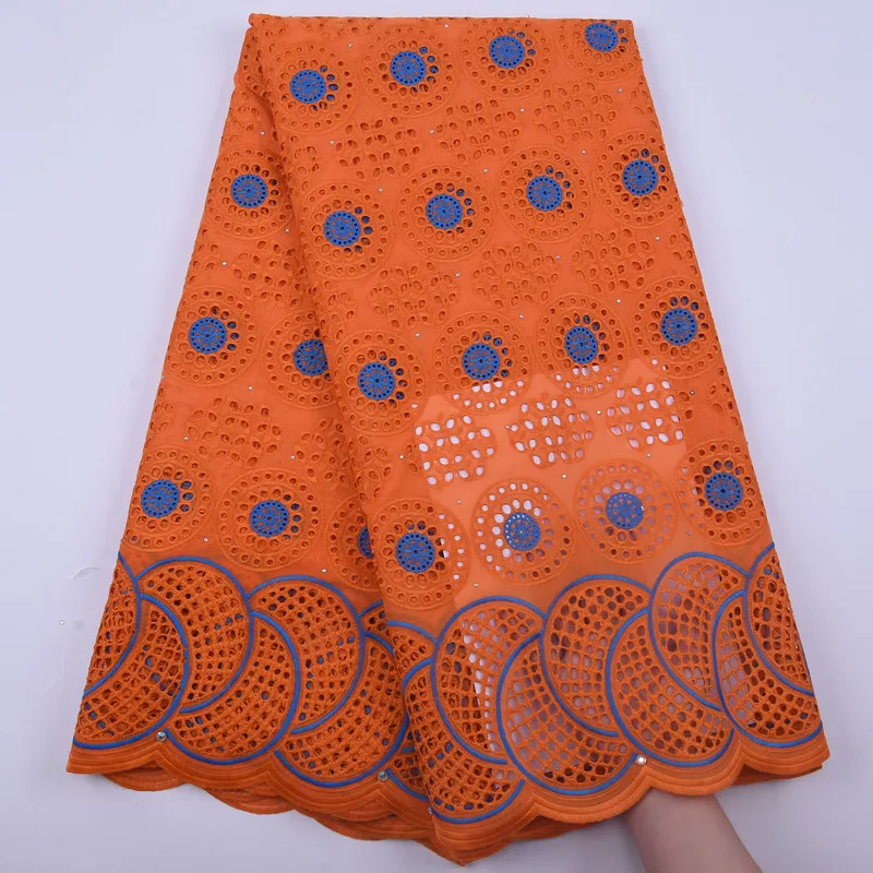 Хлопчатобумажная африканская кружевная ткань черная швейцарская вуаль 2019