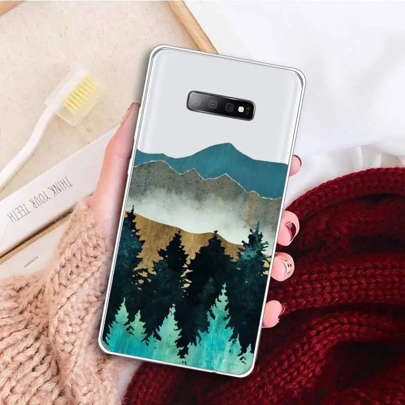 

Relief Phone Case Transparent for samsung A 21s 50 51 71 S 8 9 20 20fe note 10 20 ultra plus
