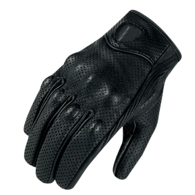 Мотоциклетные Перчатки в стиле ретро защитные перчатки из натуральной кожи с