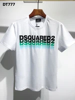 dsquared2 letters printed tees mens womens fashion round neck short sleeve t shirt casual daily men clothing hotsell