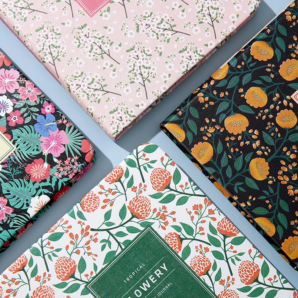 А5/А6 корейский милый винтажный цветочный график годовой дневник еженедельный