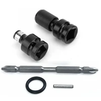 5pcsset 12 square to 14 hex ratchet socket wrench socket adapter spanner set converter tool converter kit