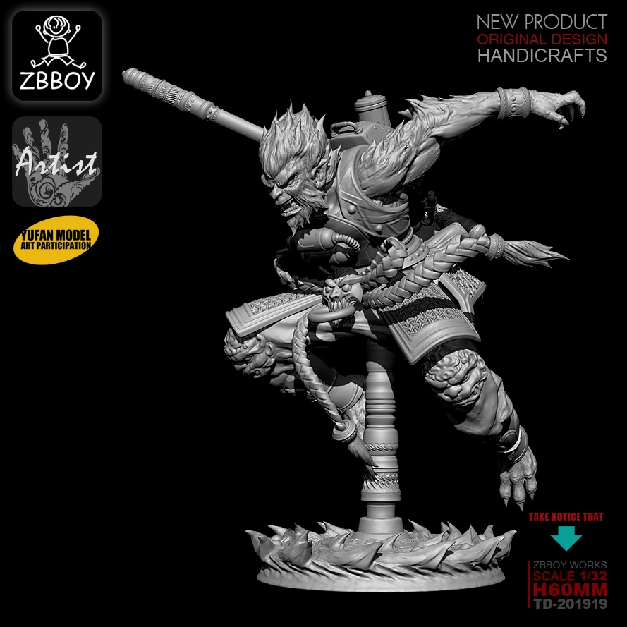 

1/32 Wukong Resin Soldier Model TD-201919