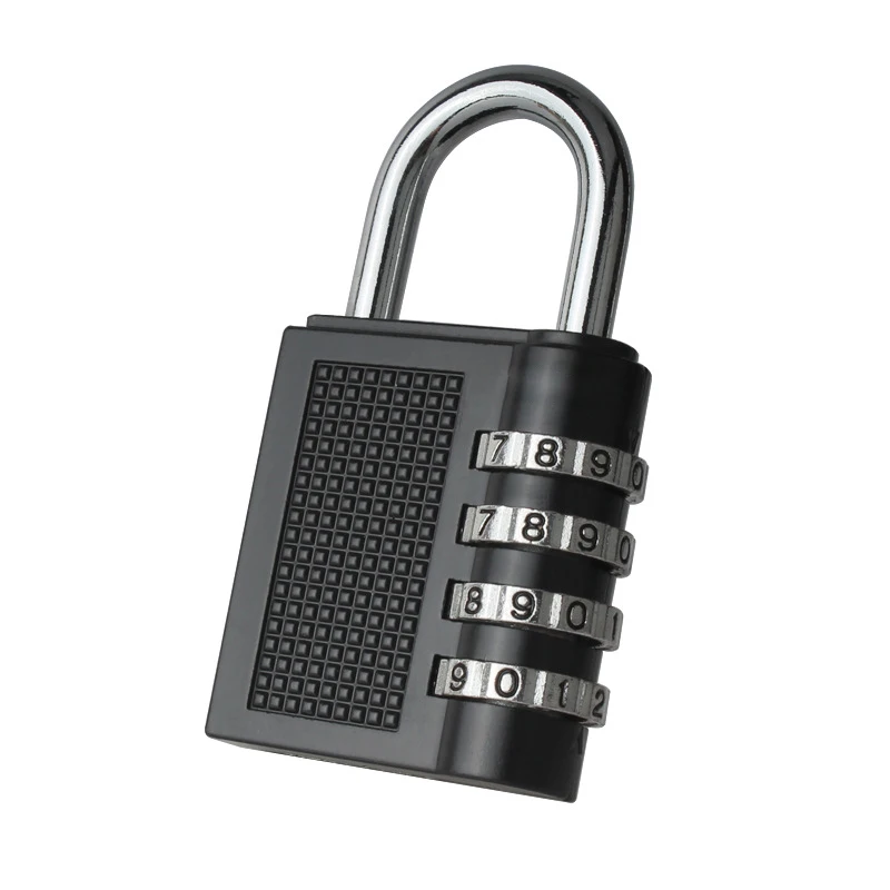 4 Dial Digit Password Lock Combination Suitcase Luggage Metal Code Padlock Zinc Alloy Cupboard Cabinet Locker | Обустройство дома