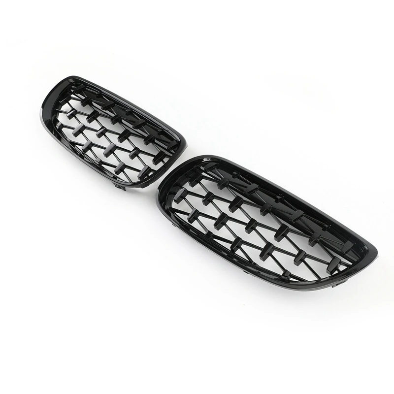 

Front Kidney Grill, Front Hood Diamond Grille Meteor Grill For-BMW 3 Series Coupe E92 E93 M3 2006-2010