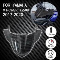 carbon fiber motorcycle accessories windshield windscreen airflow wind deflectors for yamaha mt 09sp fz 09 2017 2018 2019 2020