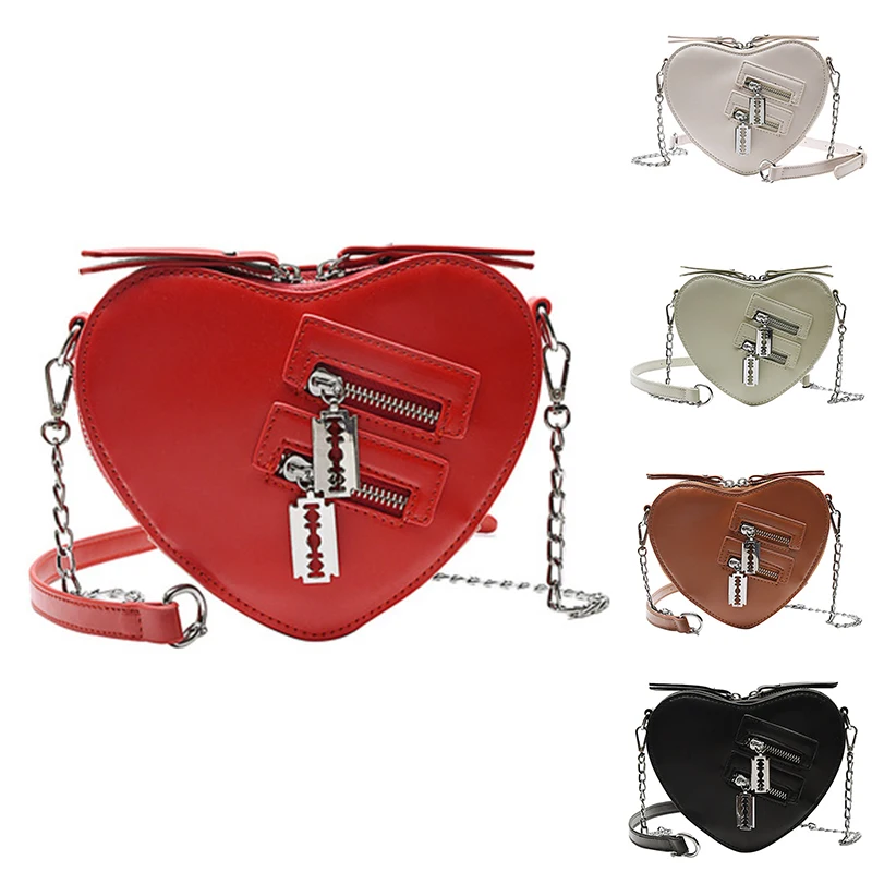 

Женские кошельки и сумочка, модная сумка через плечо в форме сердца, женская сумка через плечо с цепочкой, женский кошелек