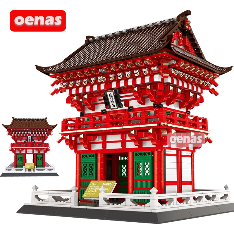 2049 шт. конструктор MOC Architecture Япония Киотский Niomon Of Kiyomizu-Dera сборные строительные
