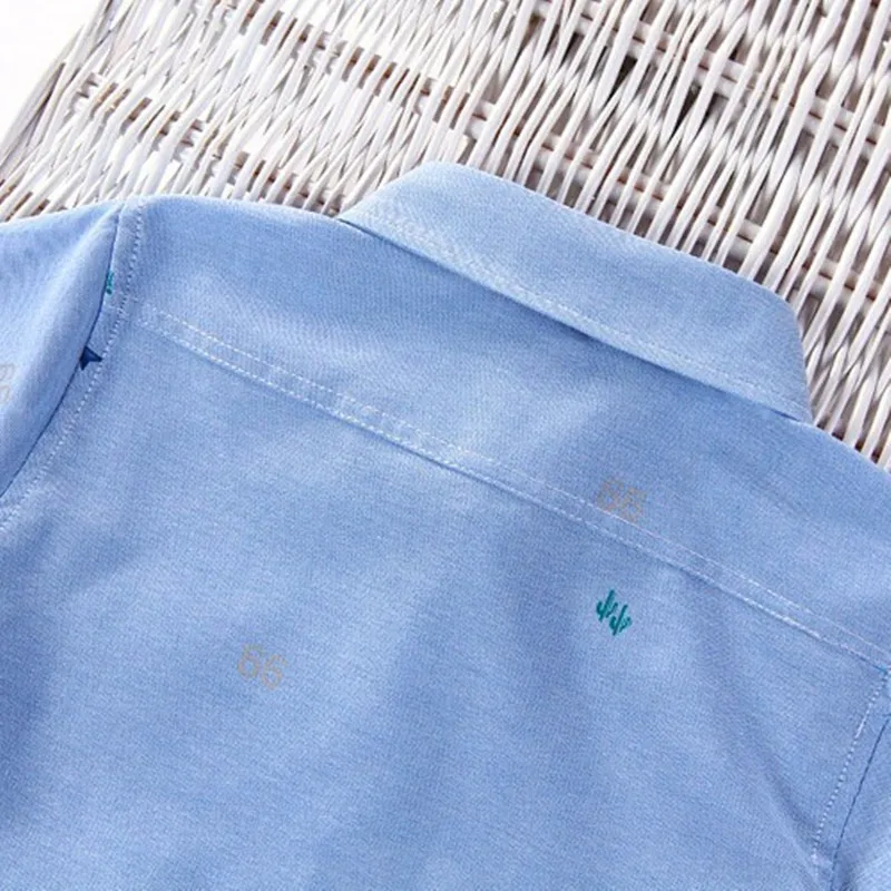 Рекламные Детские рубашки летние хлопковые с коротким рукавом для мальчиков