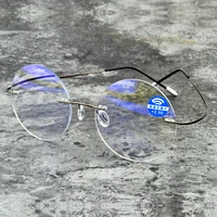 men women blue light blocking ultralight rimless round portable frameless reading glasses 0 75 1 1 25 1 5 1 75 to 4