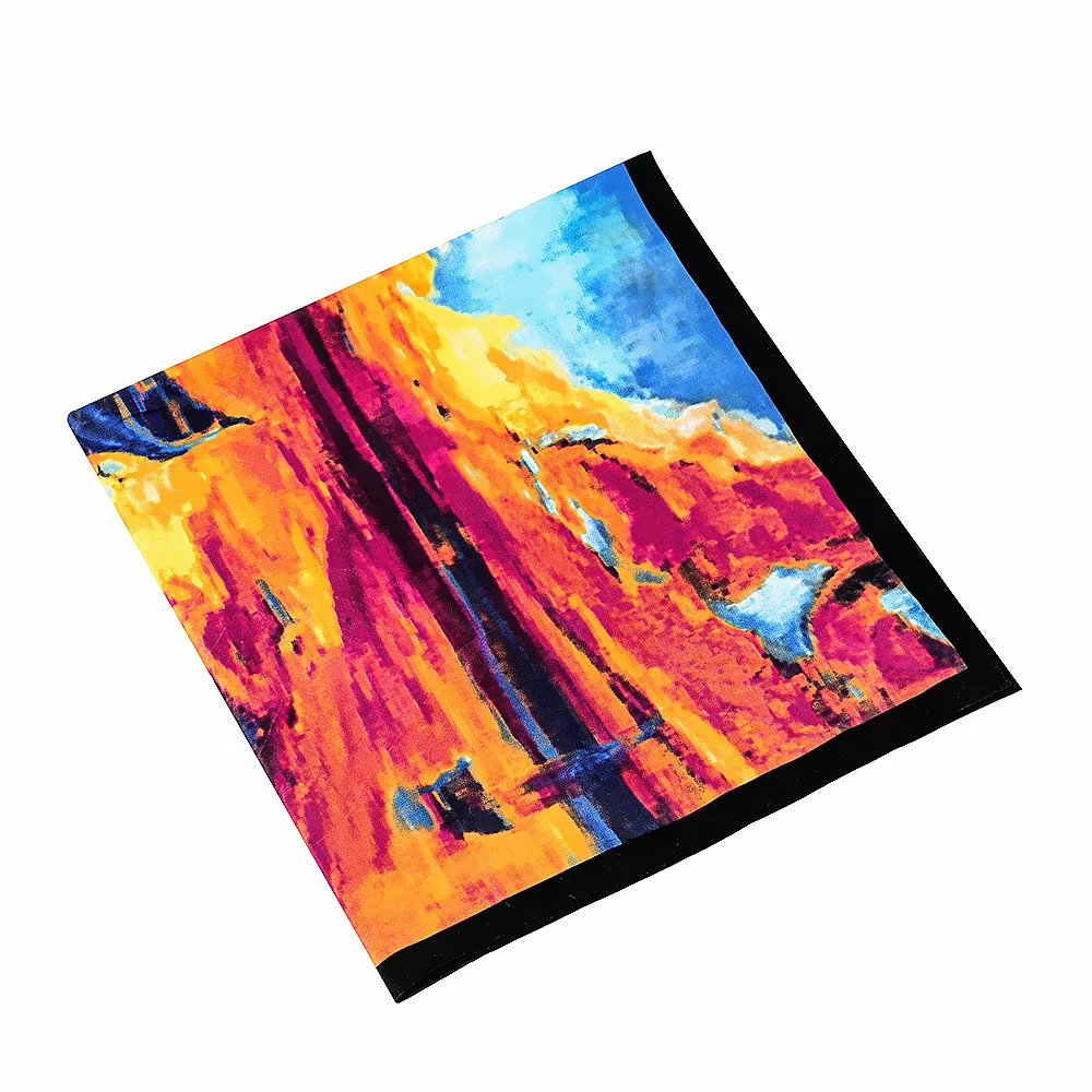 Van Gogh 90CM Generous Scarf Free Shipping Silk Fabric Women's Headscarf Wrap |