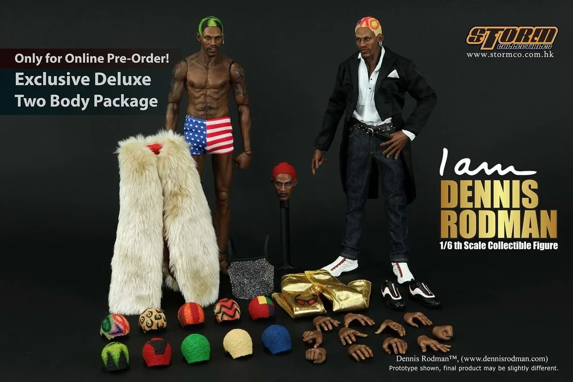 Игрушки от Storm Bulls Dennis Rodman два тела и три головы версия в наличии | хобби