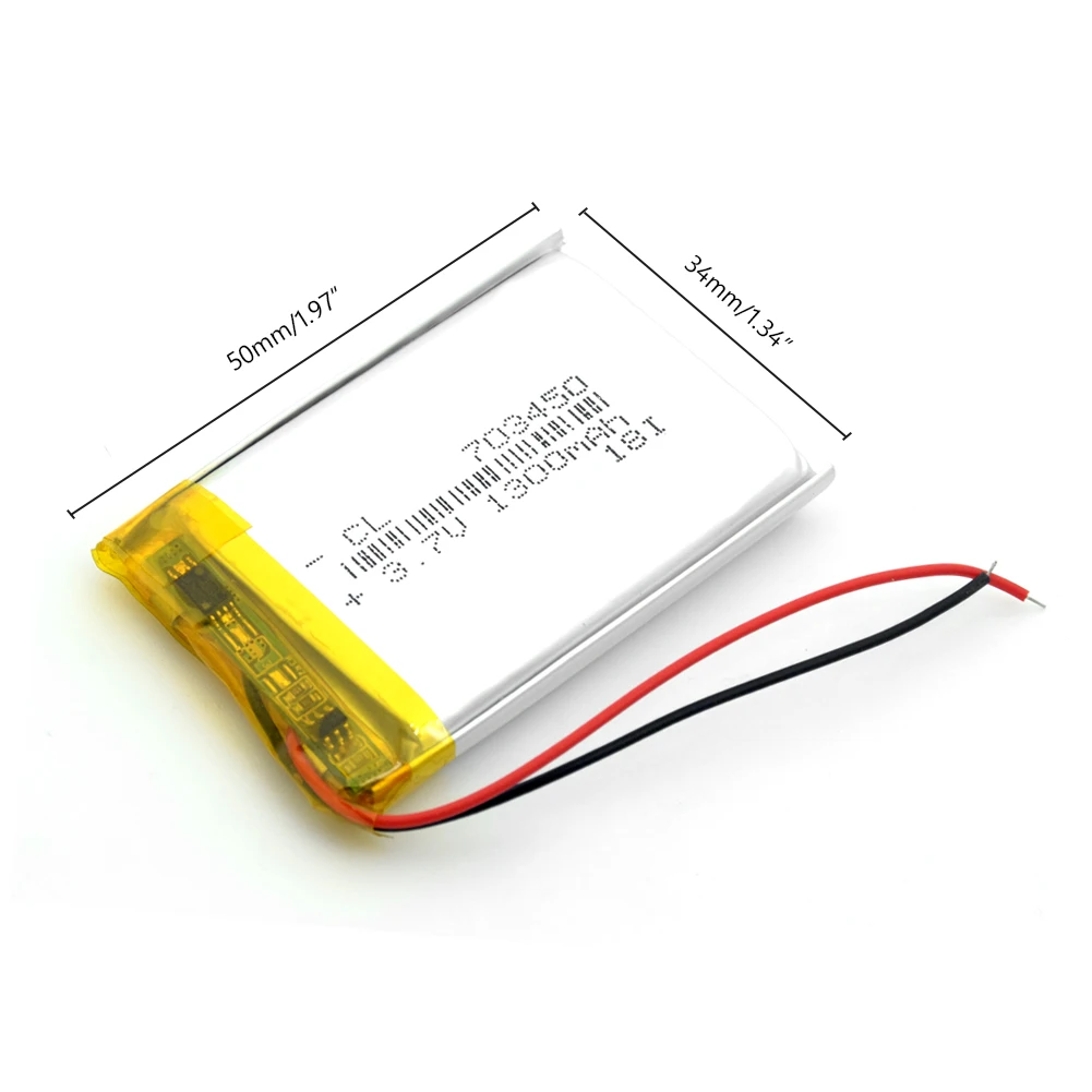 3 7 V 1300mAh 703450 литий ионная батарея Lipo Lipolymer батареи gps Беспроводная радио камера