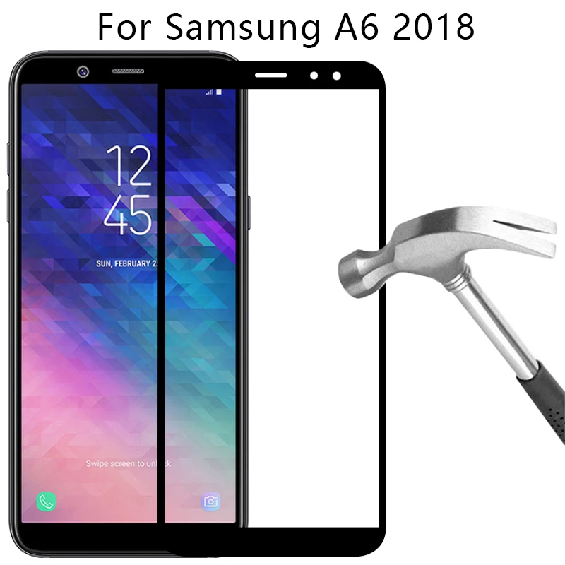 

protective glass for samsung a6 2018 screen protector tempered glas on galaxy a62018 a 6 6a safety film samsun samsumg sansung