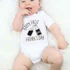 Комбинезон хлопковый для новорожденных мальчиков и девочек, 0-24 м