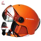 Мужские лыжные шлемы MOON, цельнолитой шлем из поликарбоната и пенополистирола, для спорта на открытом воздухе, скейтборда, сноуборда