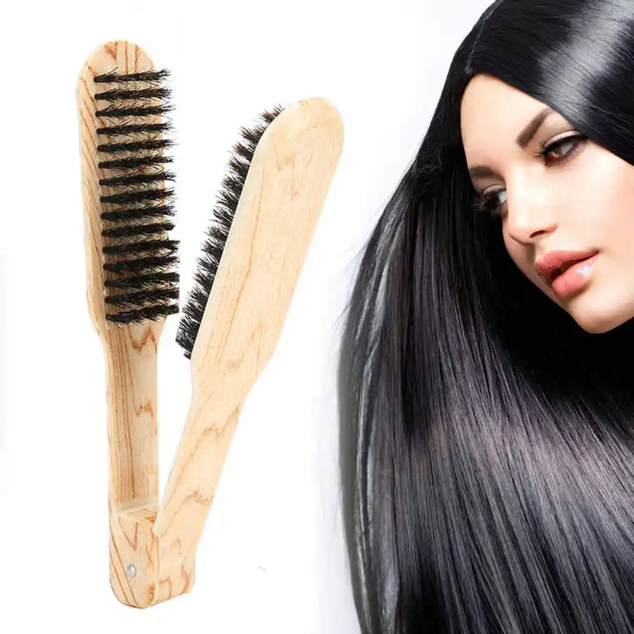 

Professional V Shaped Hair Straightening Comb Clamp Styling Comb Hairdressing Tool